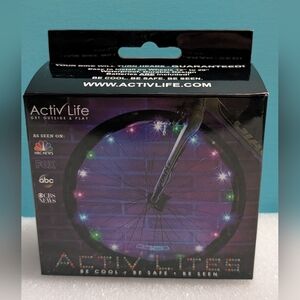 Activ Lites Multicolor Bike Lights By Activ Life - 2 Wheel Pack - Brand New!